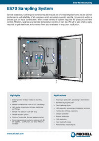 Thumbnail of document Data Sheet - ES70 Sampling System